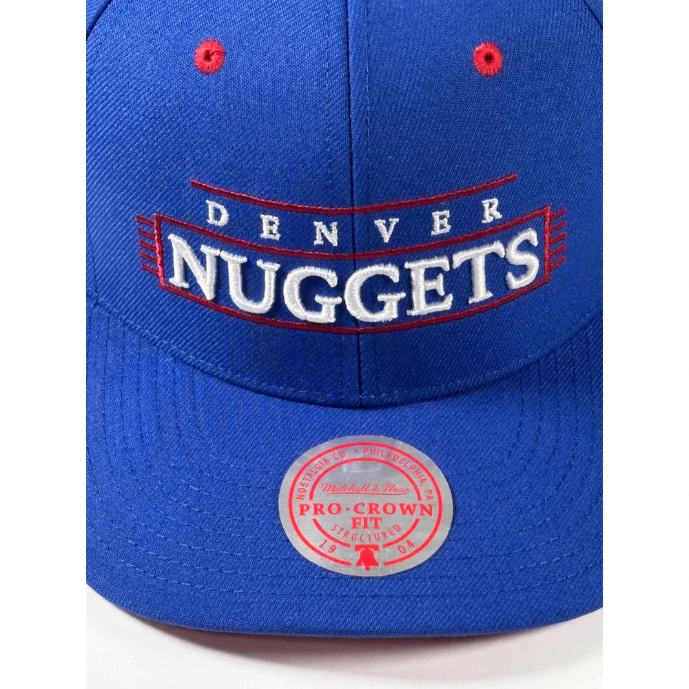 Mitchell & Ness Denver Nuggets Nba Pro Low Fit Snapback Hardwood Hat Cap New
